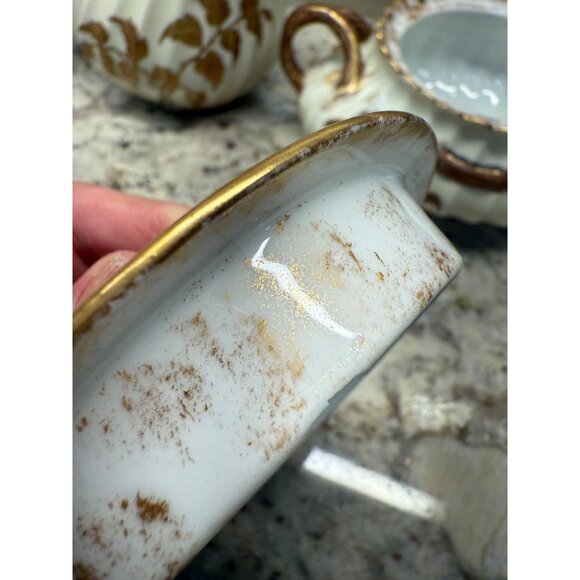 Antique Haviland Co. Limoges France Depose Creamer Sugar Bowl Porcelain Read - Picture 6 of 16